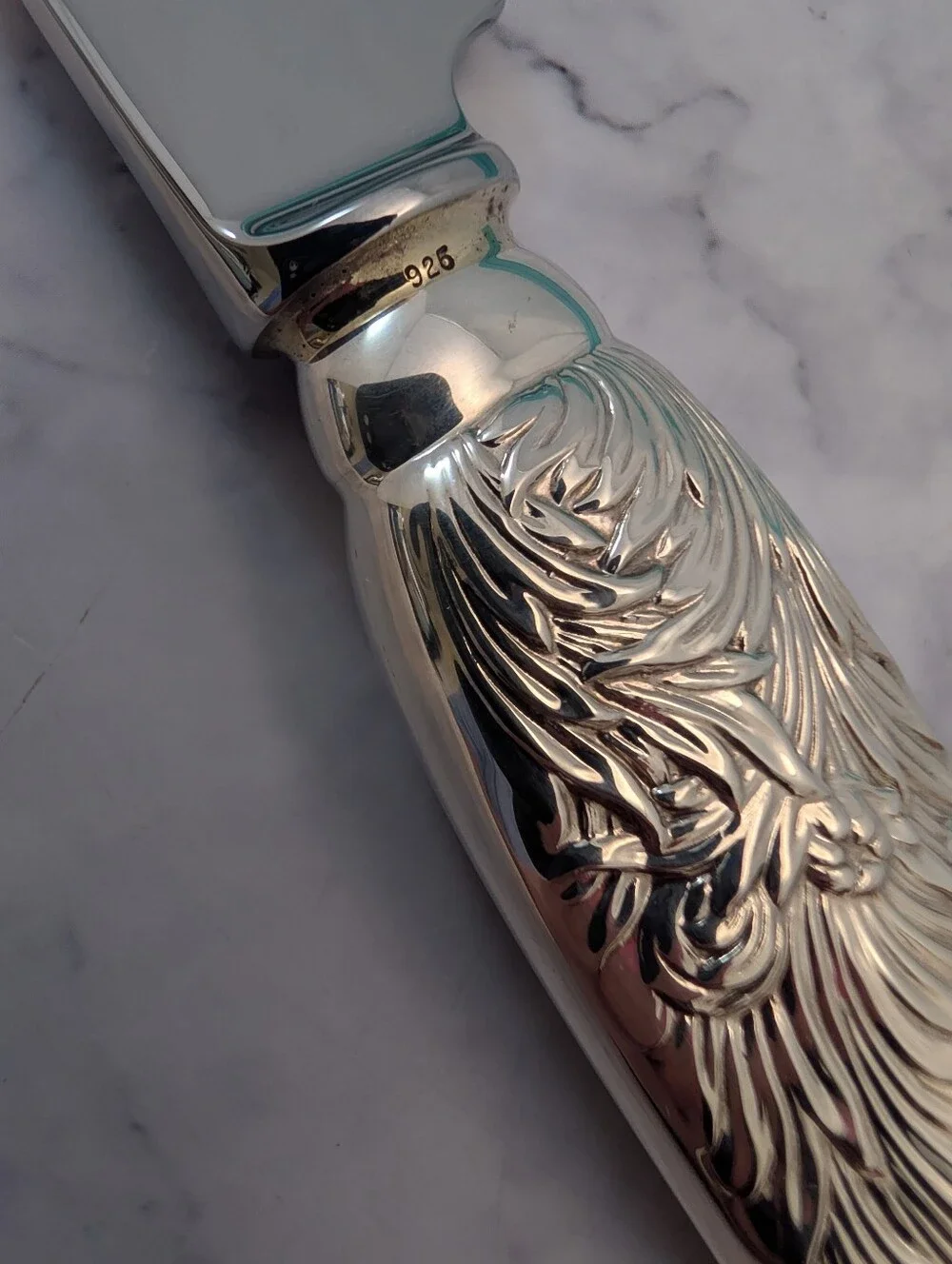 Tiffany & Co. Chrysanthemum Sterling Silver Cake Knife 12.5